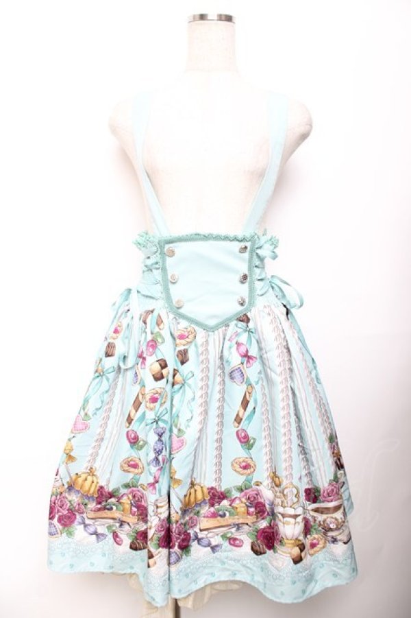 画像1: axes femme kawaii / シュガリータイムサス付スカート M ミント Y-25-11-30-234-AX-SK-SZ-ZY (1)