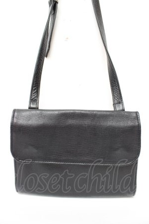 画像: powder / レザーポシェット  黒 Y-25-11-30-028-LO-BG-SZ-ZY