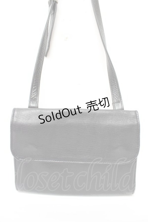 画像1: powder / レザーポシェット  黒 Y-25-11-30-028-LO-BG-SZ-ZTK021 (1)