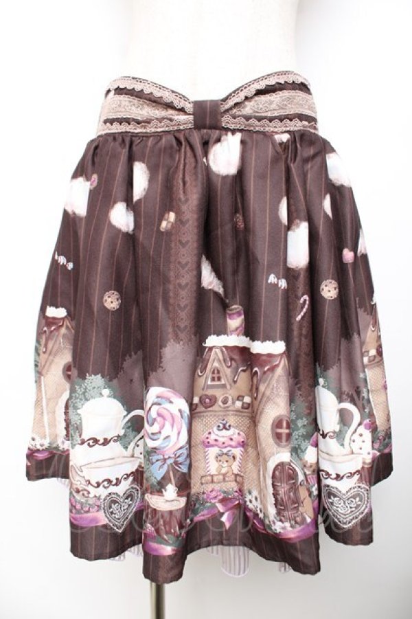 画像1: axes femme kawaii / スウィーツベアスカート M 茶 Y-25-11-30-237-AX-SK-SZ-ZY (1)