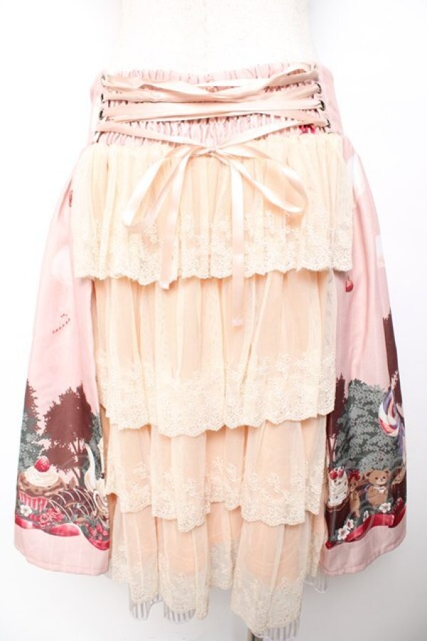 画像2: axes femme kawaii / スウィーツベアスカート M アワピンク Y-25-11-30-239-AX-SK-SZ-ZY (2)