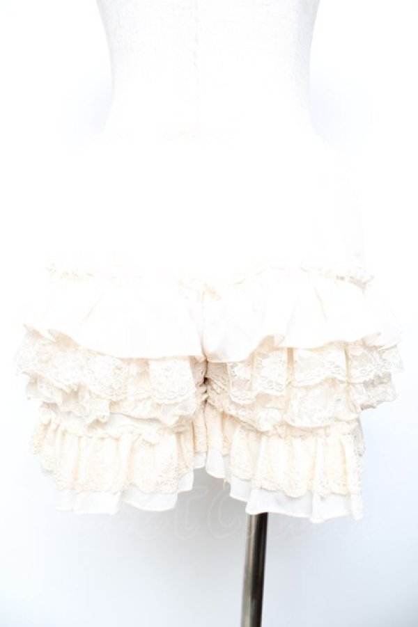 画像2: axes femme / レースフリルスカパン M 生成り Y-25-11-30-242-AX-PA-SZ-ZY (2)