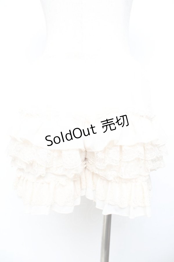 画像2: axes femme / レースフリルスカパン M 生成り Y-25-11-30-242-AX-PA-SZ-ZI (2)