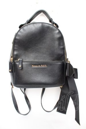 画像: Maison de FLEUR / りぼんMリュック M ブラック Y-25-11-30-029-LO-BG-SZ-ZY