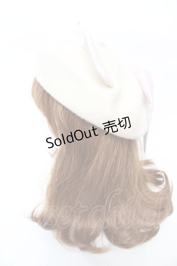 画像3: Nile Perch / くまさんニットベレー  アイボリー Y-25-11-30-030-LO-AC-SZ-ZY (3)