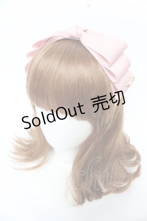 画像: m petit by misako / NINA'sコラボ AM*NIリボンカチューシャ  中桃 Y-25-11-30-034-LO-AC-SZ-ZY