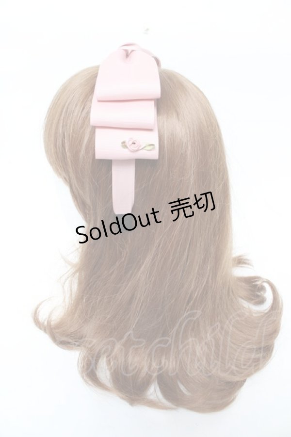 画像2: m petit by misako / NINA'sコラボ AM*NIリボンカチューシャ  中桃 Y-25-11-30-034-LO-AC-SZ-ZY (2)