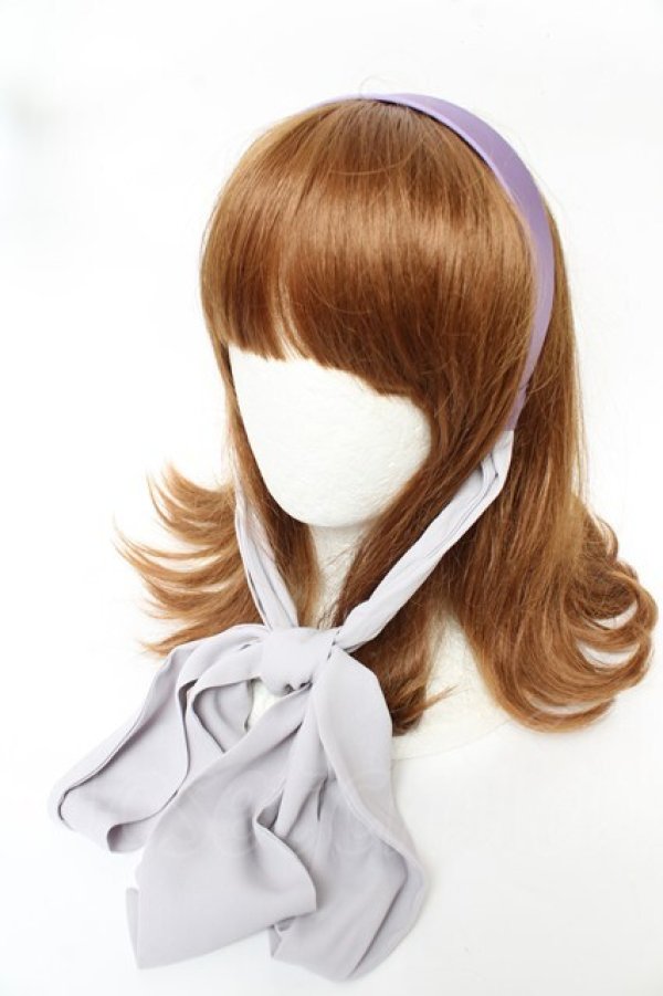 画像1: axes femme POETIQUE / ビッグリボンカチューシャ  ラベンダー Y-25-11-30-035-AX-AC-SZ-ZY (1)