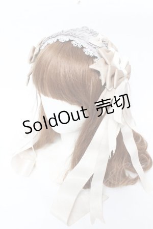 画像: Classical Puppets / ギャザーリボンカチューシャ  グレー Y-25-11-30-036-PU-AC-SZ-ZY