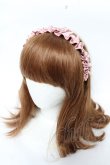 画像1: m petit by misako / ギャザーリボンカチューシャ  中桃 Y-25-11-30-039-LO-AC-SZ-ZT0118Y (1)
