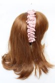 画像3: m petit by misako / ギャザーリボンカチューシャ  中桃 Y-25-11-30-039-LO-AC-SZ-ZT0118Y (3)