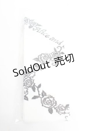 画像: ALICE and the PIRATES / A/Pレースアップローズオーバーニーソックス  ホワイト Y-25-12-01-006-PA-ZA-SZ-ZY