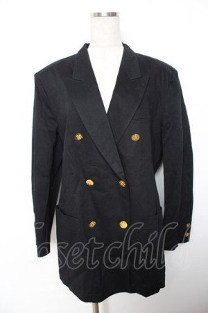 画像: PINK HOUSE / Wボタントレンチジャケット  黒 Y-25-12-01-047-LO-CO-SZ-ZY