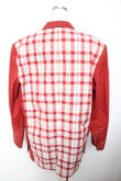 画像2: PINK HOUSE / チェック切替トレンチジャケット  赤 Y-25-12-01-048-LO-JA-SZ-ZY (2)