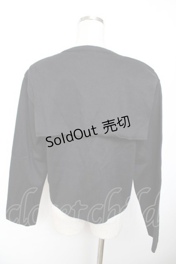 画像2: INGEBORG / セーラーカラーボレロ F 黒 Y-25-12-01-051-LO-TO-SZ-ZY (2)