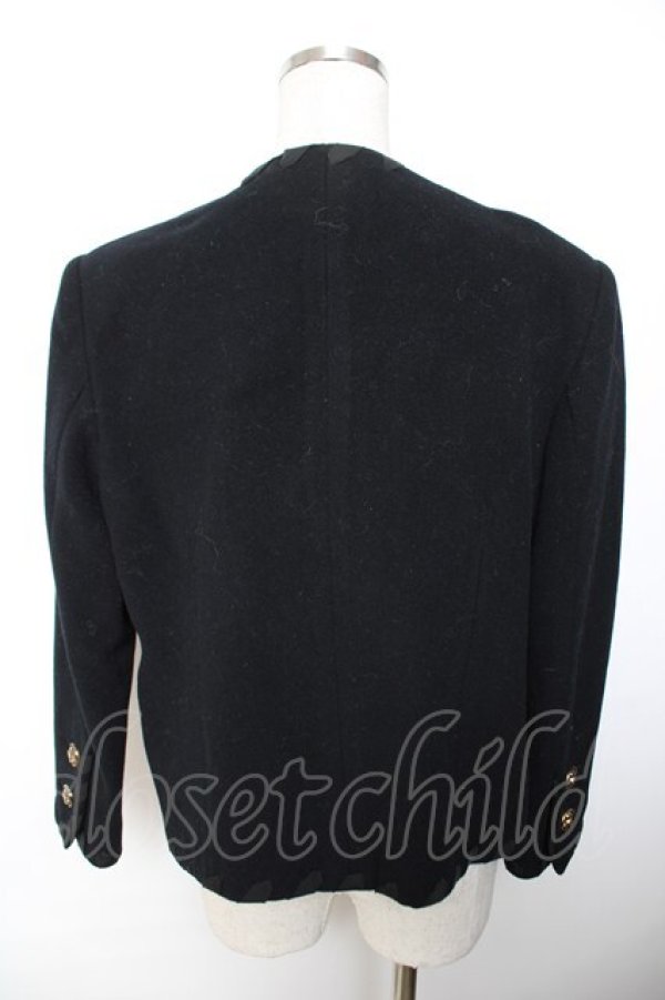 画像2: INGEBORG / リボン通しウールジャケット F 紺 Y-25-12-01-056-LO-JA-SZ-ZY (2)