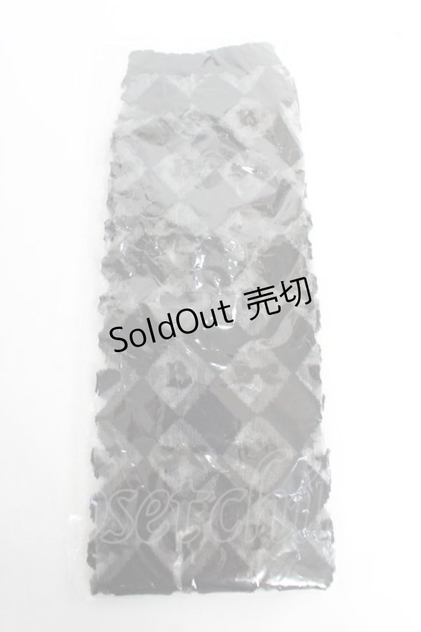 画像1: BABY, THE STARS SHINE BRIGHT / BABYダイヤ柄シースルーオーバーニーソックス  黒 Y-25-12-01-009-BA-ZA-SZ-ZY (1)