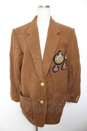 画像: INGEBORG / エンブレムワッペン付きウールジャケット  ブラウン Y-25-12-01-062-LO-JA-SZ-ZY