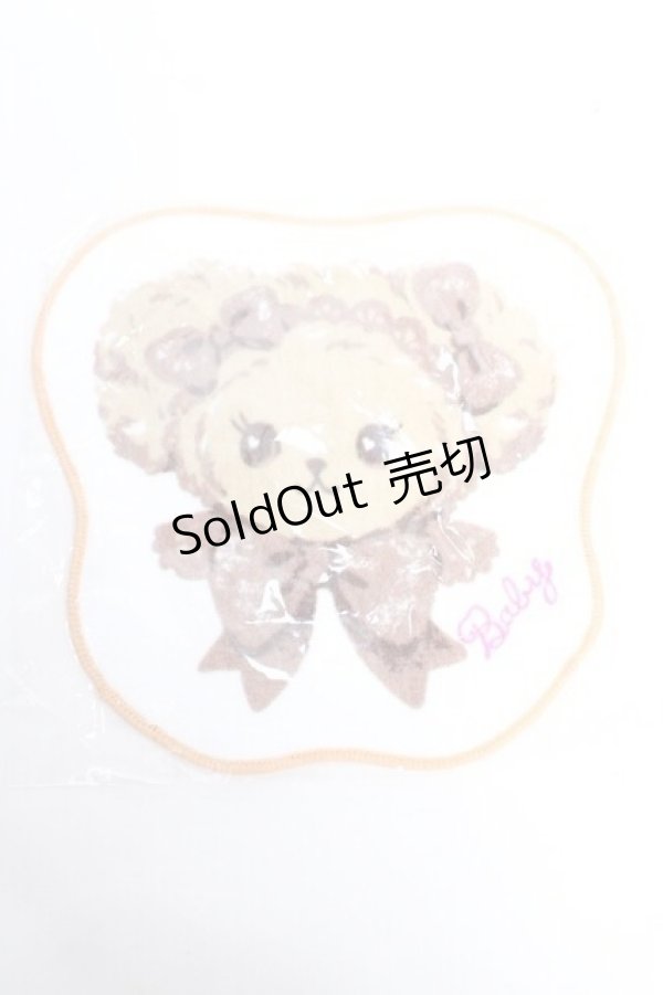 画像1: BABY, THE STARS SHINE BRIGHT / くまくみゃちゃんのおかおタオルハンカチ  ブラウン Y-25-12-01-010-BA-ZA-SZ-ZT445-F004 (1)