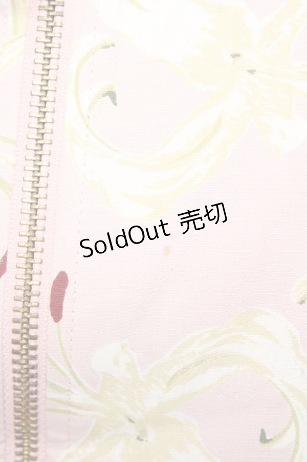 画像3: INGEBORG / 百合総柄ブルゾン F ピンク Y-25-12-01-063-LO-JA-SZ-ZS (3)