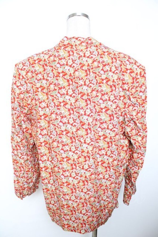 画像2: INGEBORG / 花柄テーラードジャケット F 赤 Y-25-12-01-068-LO-JA-SZ-ZY (2)