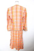 画像2: INGEBORG / マドラスチェック柄セットアップ F オレンジ Y-25-12-01-069-LO-JA-SZ-ZT0205N (2)