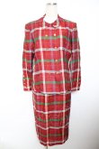 画像1: INGEBORG / チャック柄セットアップ F 赤 Y-25-12-01-070-LO-JA-SZ-ZY (1)