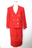 画像1: INGEBORG / ツイード風セットアップ  赤 Y-25-12-01-071-LO-JA-SZ-ZY (1)