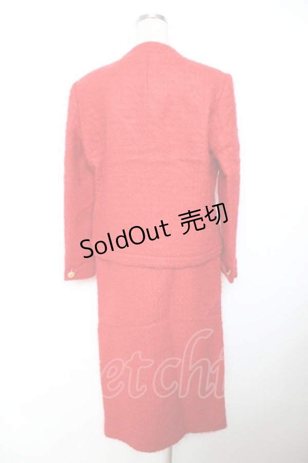 画像2: INGEBORG / ツイード風セットアップ  赤 Y-25-12-01-071-LO-JA-SZ-ZY (2)