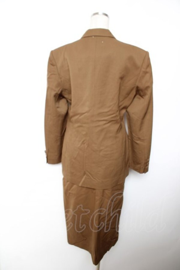 画像2: INGEBORG / ジャケット&スカート セットアップ  カーキブラウン Y-25-12-01-072-LO-JA-SZ-ZY (2)