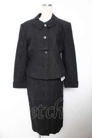 画像: INGEBORG / 麻使いセットアップ  黒 Y-25-12-01-074-LO-JA-SZ-ZY