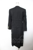 画像2: INGEBORG / ダブルボールボタンジャケット&スカートセットアップ  黒 Y-25-12-01-075-LO-SK-SZ-ZY (2)