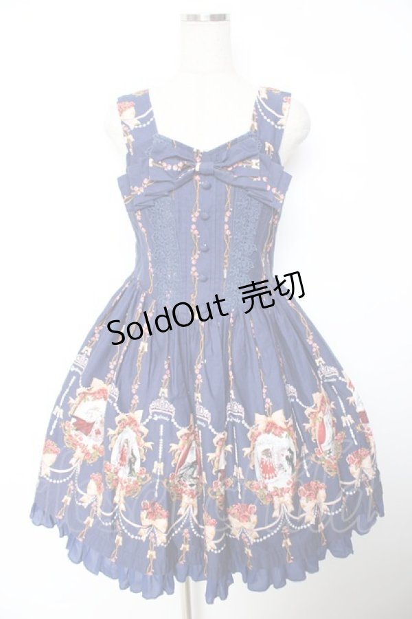 画像1: 嬰梵塔.Infanta / 白雪姫ジャンパースカートセット M 紺 Y-25-12-01-077-LO-OP-SZ-ZY (1)