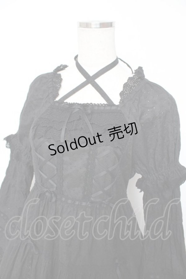 画像3: BABY, THE STARS SHINE BRIGHT / はわせドールワンピース&ヘッドドレスセット  黒×黒 Y-25-12-01-081-BA-OP-SZ-ZY (3)