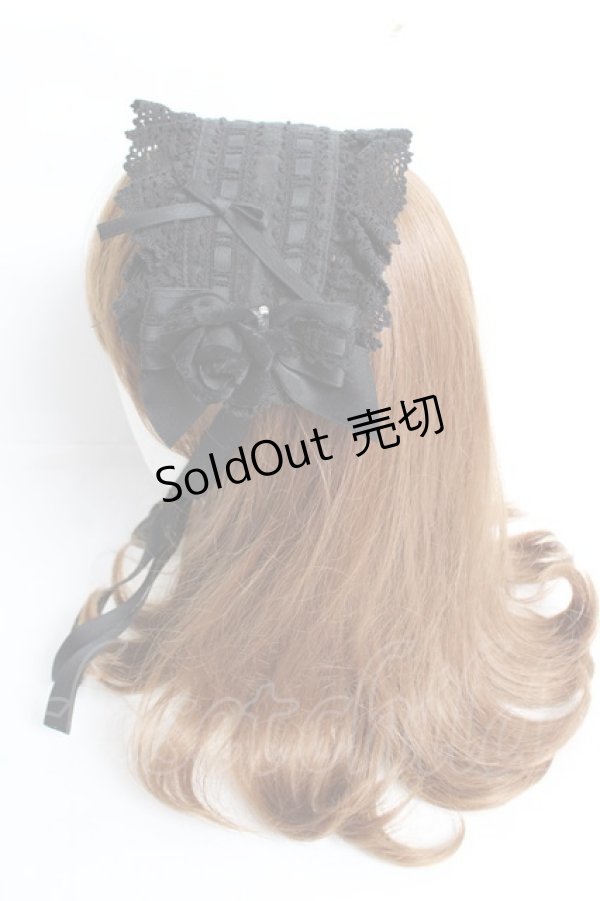 画像8: BABY, THE STARS SHINE BRIGHT / はわせドールワンピース&ヘッドドレスセット  黒×黒 Y-25-12-01-081-BA-OP-SZ-ZY (8)