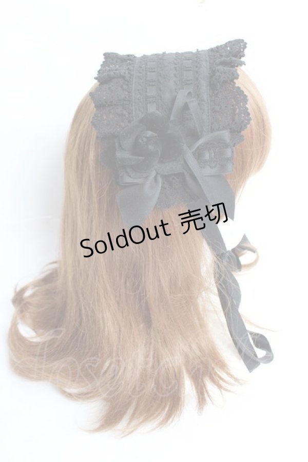 画像9: BABY, THE STARS SHINE BRIGHT / はわせドールワンピース&ヘッドドレスセット  黒×黒 Y-25-12-01-081-BA-OP-SZ-ZY (9)