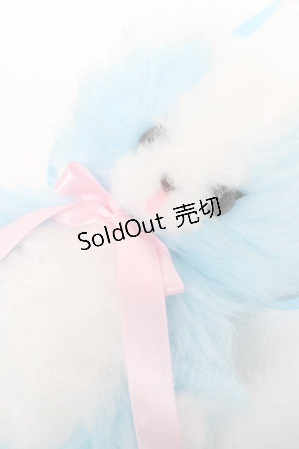 画像3: Angelic Pretty / ぽっぽBEARぬいぐるみポーチ  サックス Y-25-12-01-014-AP-BG-SZ-ZY (3)