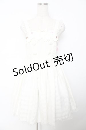 画像: Angelic Pretty / トッピングシュガージャンパースカート  アイボリー Y-25-12-01-083-AP-OP-SZ-ZY