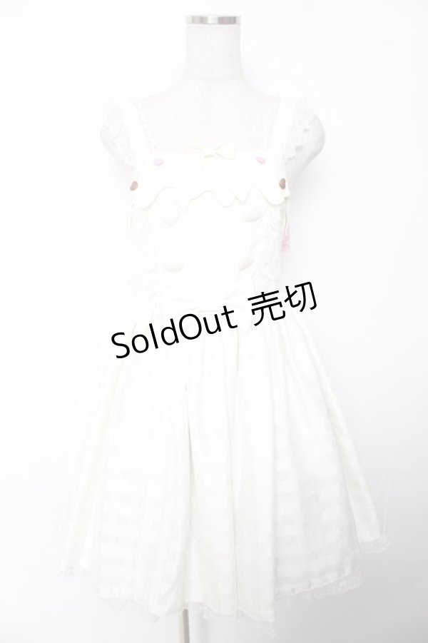 画像1: Angelic Pretty / トッピングシュガージャンパースカート  アイボリー Y-25-12-01-083-AP-OP-SZ-ZY (1)