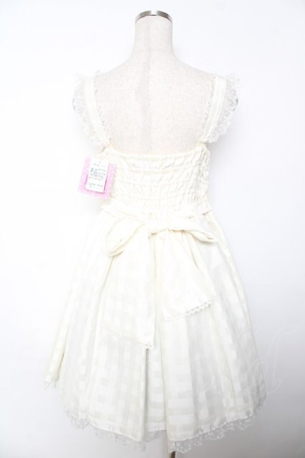 画像2: Angelic Pretty / トッピングシュガージャンパースカート  アイボリー Y-25-12-01-083-AP-OP-SZ-ZY (2)