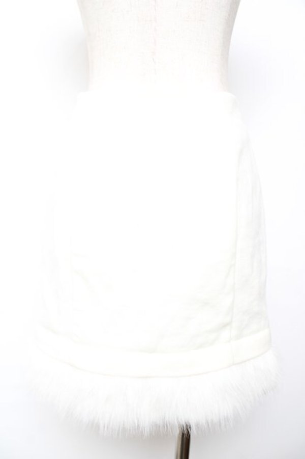 画像2: michellMacaron / 裾ファースカート XS アイボリー Y-25-12-01-089-LO-SK-SZ-ZY (2)