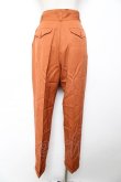 画像2: INGEBORG / タック入りテーパードパンツ  オレンジ Y-25-12-01-090-LO-PA-SZ-ZY (2)