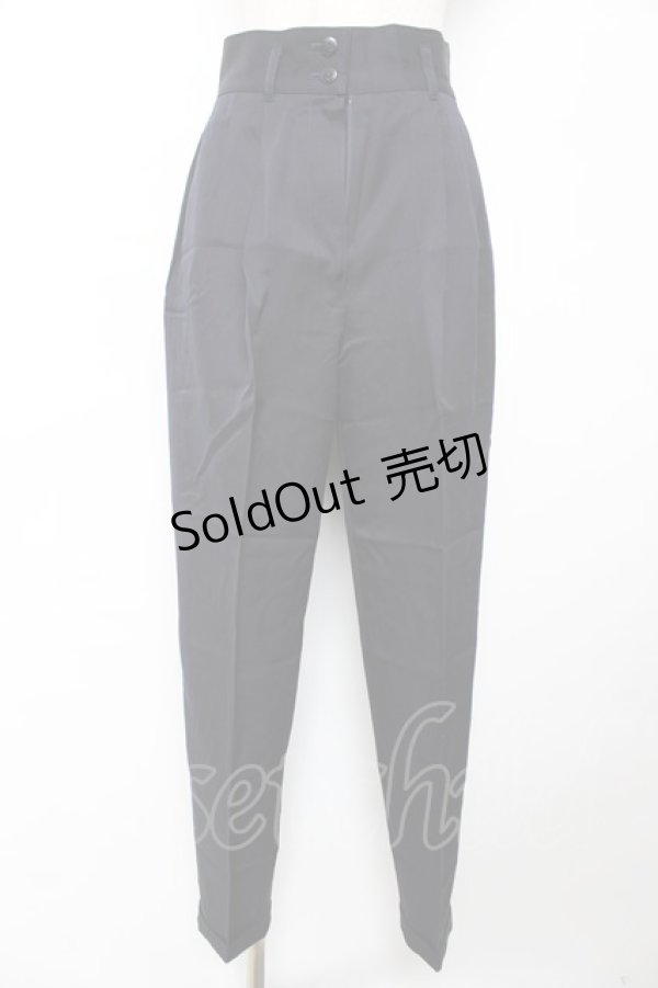 画像1: INGEBORG / タック入りテーパードパンツ  紺 Y-25-12-01-095-LO-PA-SZ-ZY (1)