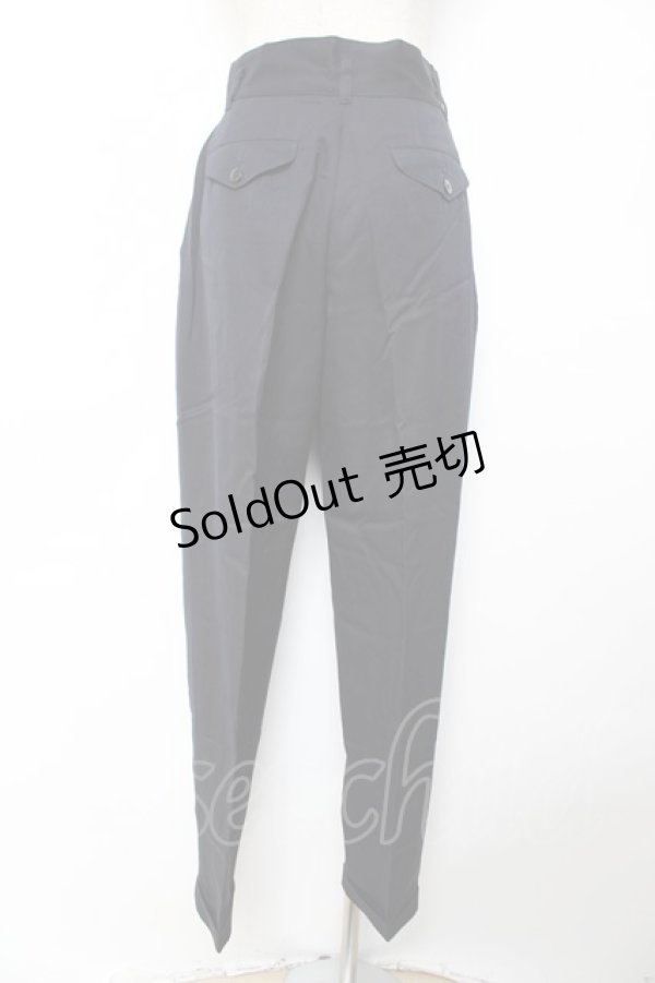 画像2: INGEBORG / タック入りテーパードパンツ  紺 Y-25-12-01-095-LO-PA-SZ-ZY (2)