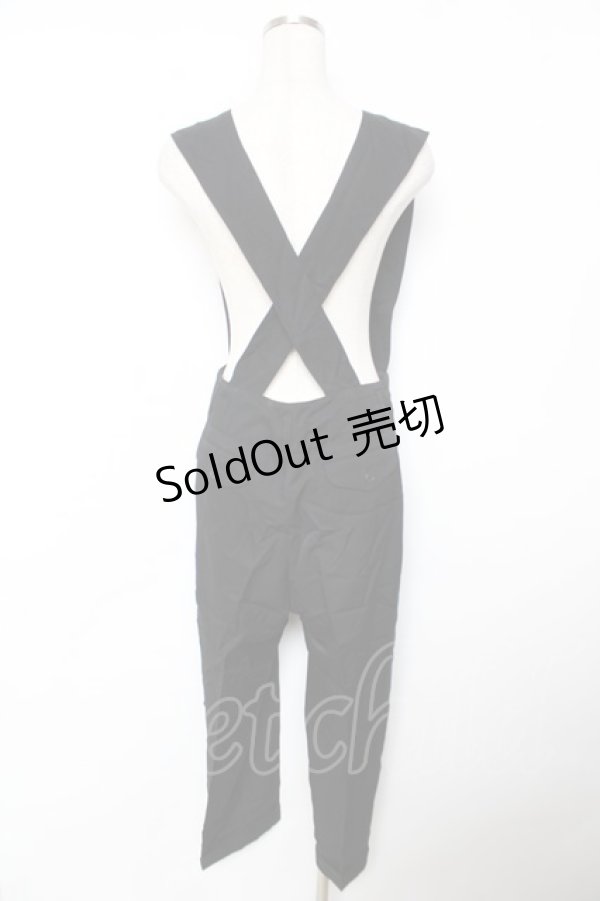 画像2: PINK HOUSE / サス付きパンツ  黒 Y-25-12-01-105-LO-PA-SZ-ZY (2)