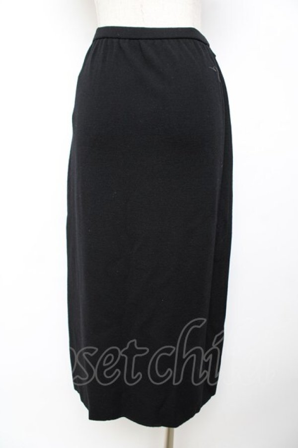 画像2: INGEBORG / ニットスカート  黒 Y-25-12-01-106-LO-SK-SZ-ZY (2)