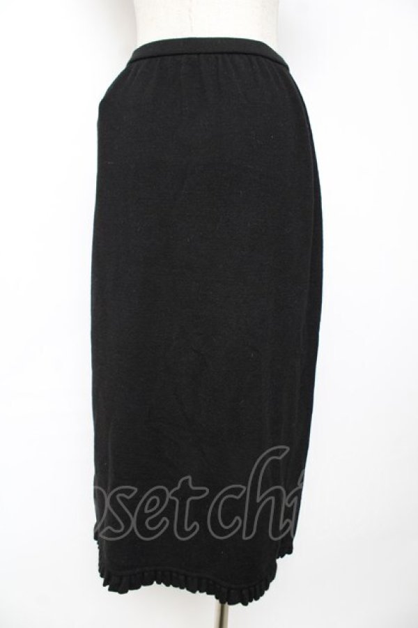 画像2: INGEBORG / 裾フリルニットスカート F 黒 Y-25-12-01-109-LO-SK-SZ-ZY (2)
