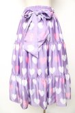 画像2: Angelic Pretty / 【渋谷限定】Dolly Heartティアードスカート  ラベンダー Y-25-12-01-111-AP-SK-SZ-ZY (2)