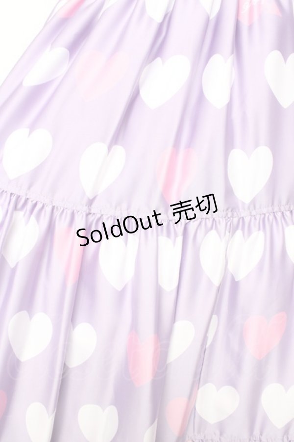 画像3: Angelic Pretty / 【渋谷限定】Dolly Heartティアードスカート  ラベンダー Y-25-12-01-111-AP-SK-SZ-ZY (3)