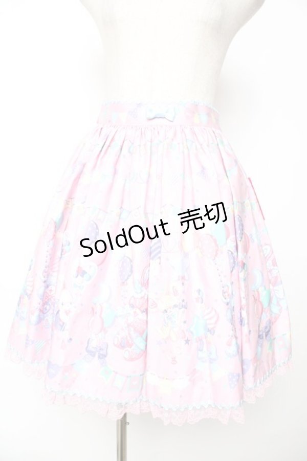 画像3: Angelic Pretty / Happy Garlandスカート  ピンク Y-25-12-01-112-AP-SK-SZ-ZY (3)